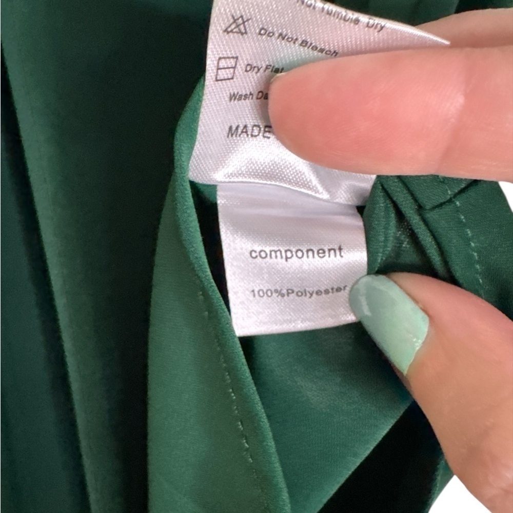 Emerald Ruffle Sleeve Top - Picture 3 of 4